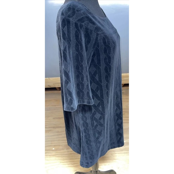 Vintage Y2K  Juicy Couture Black Velour Dress  USA L Goth - Picture 6 of 9